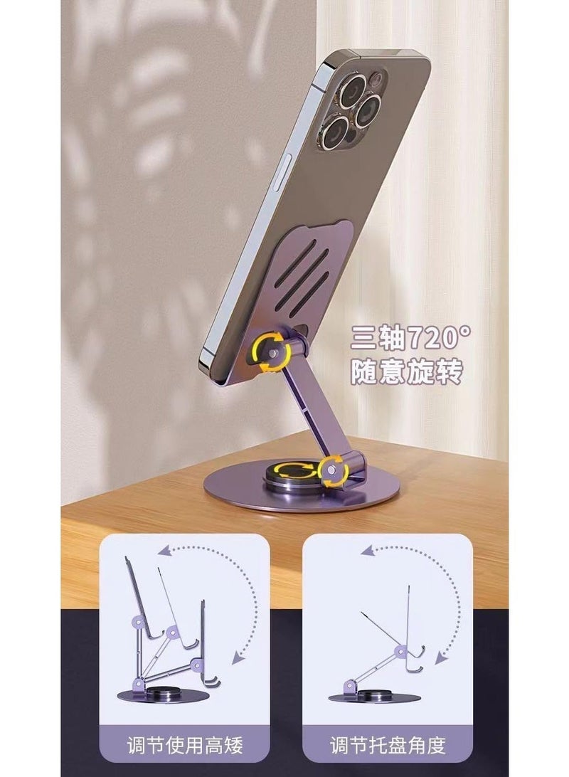 360 Degree Rotating Foldable Phone Holder - Adjustable Height and Angle S759 - Image 4